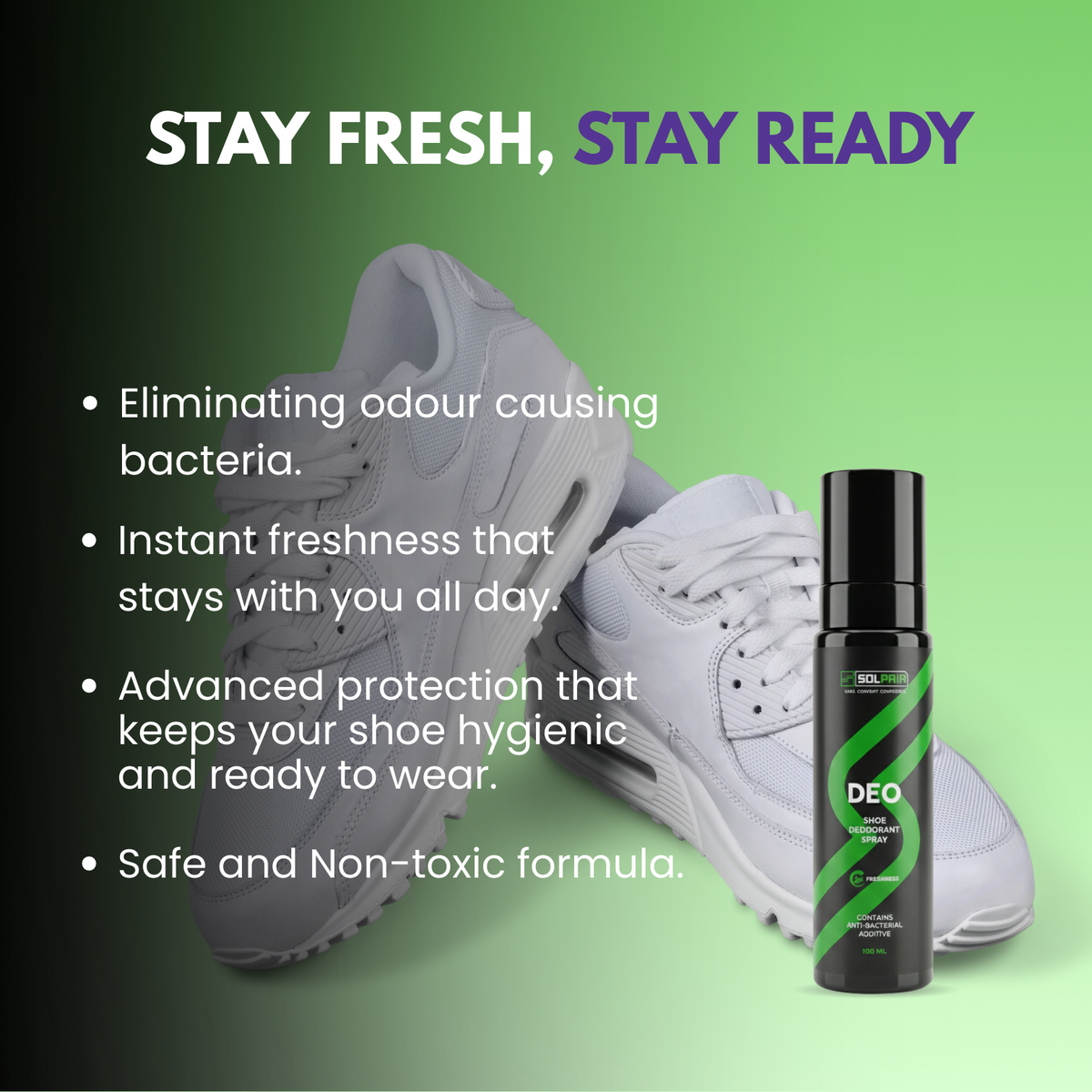Combo Shoe Cleaning Kit with Deo